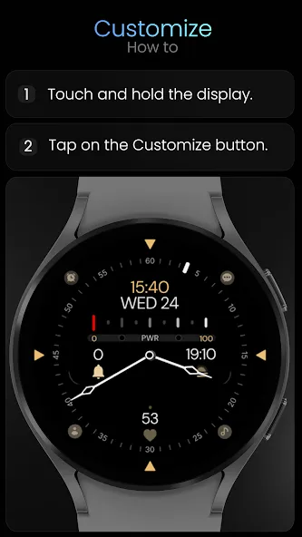 Minimal Black v32 Watch Face screenshot 8