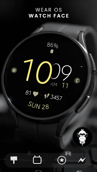 Battery v5 minimal watch face screenshot 1