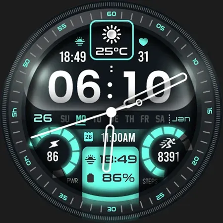 ML2U 364b Hybrid Watch Face screenshot 29