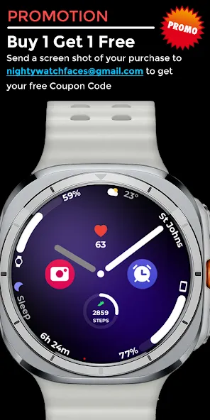 Night ver 76 - watch face screenshot 5