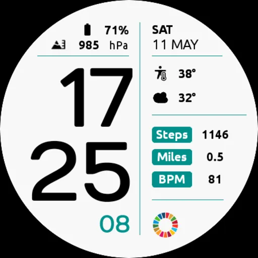 EXD043L: Digital Watch Face screenshot 30