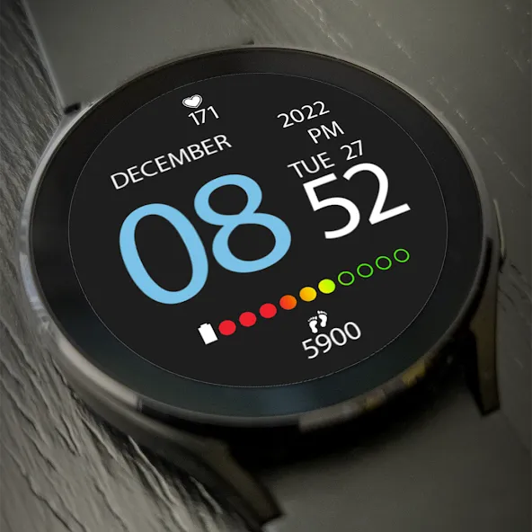 Digital Watch Face Key 009 screenshot 2