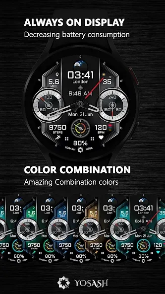 D385 Analog Watch face screenshot 7