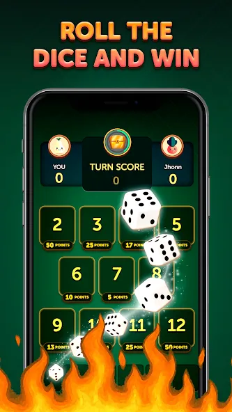 Hot Rolls Würfelstrategiespiel screenshot 1