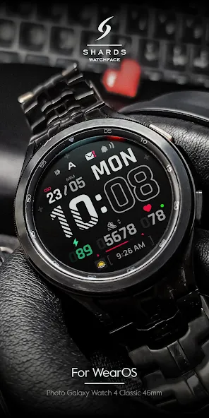 SH096 Watch Face, WearOS watch screenshot 5