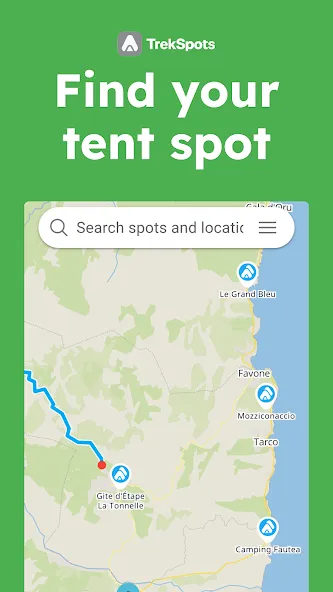 TrekSpots | Tent camping map screenshot 9