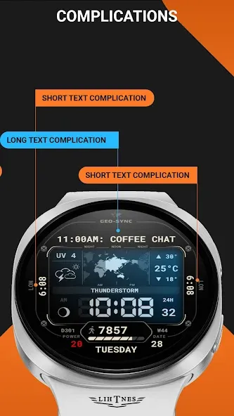 Geo-Sync Watch Face 118 screenshot 4