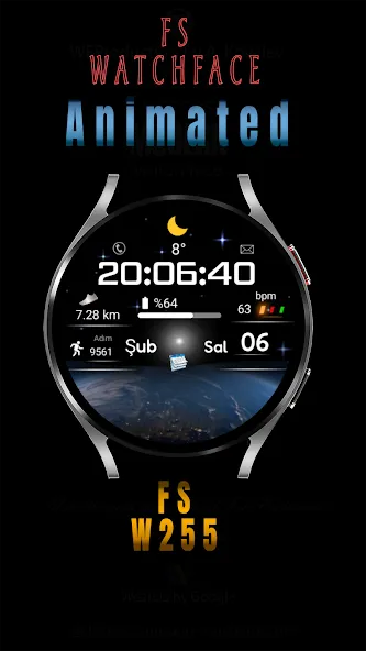 FS W255 Watch face screenshot 5