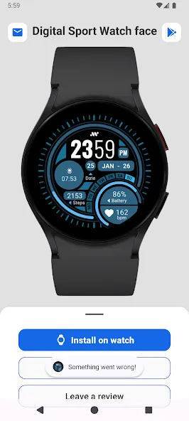 Digital Sport Watch face screenshot 7