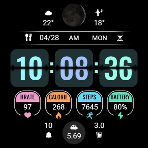 Page Flipping Data ZKin Watch screenshot 6