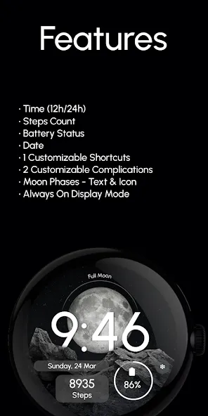 Digital - Moon Phases - ReS27 screenshot 5