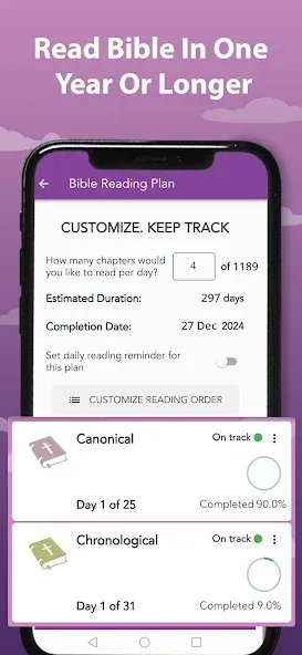 Bible Reading Plans -Study KJV screenshot 2