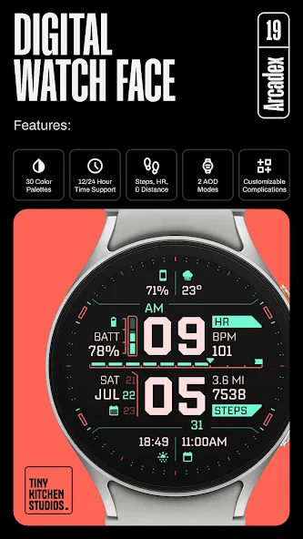 TKS 19 Arcadex Watch Face screenshot 2