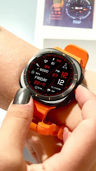 N-SPORT717 Digital Watch Face screenshot 3