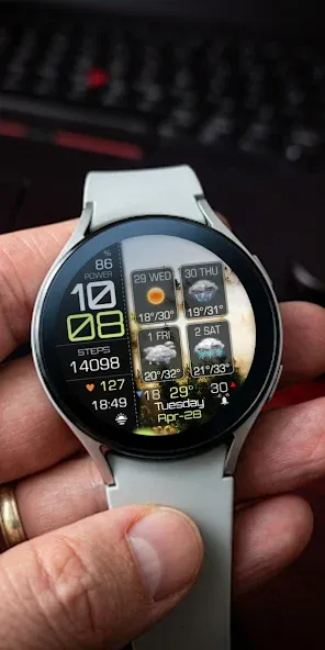 Weather 4 Days Digital Wear OS screenshot 4