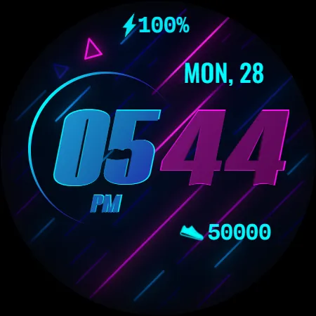 Pixel Beam Watch Face screenshot 5