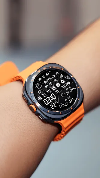 N-SPORT739 Digital Watch Face screenshot 3