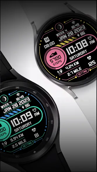 Step Up 2 - Digital Watchface screenshot 2