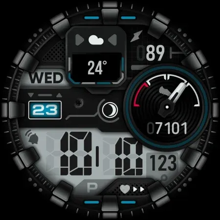 SH039 Watch Face, WearOS watch screenshot 10