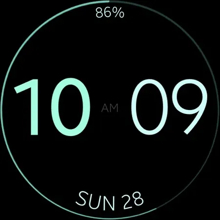 Battery v7 minimal watch face screenshot 11