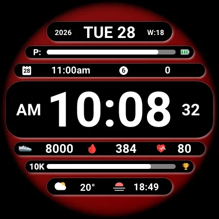 DADAM129: Digital Watch Face screenshot 26
