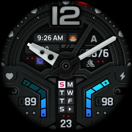 SH068 Watch Face, WearOS watch screenshot 13