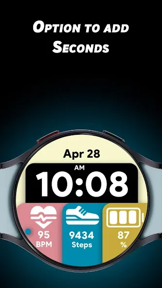 Modern Tiles - Watch face screenshot 4