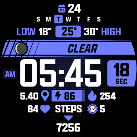 ATHLETIC Digital Watch Face screenshot 25