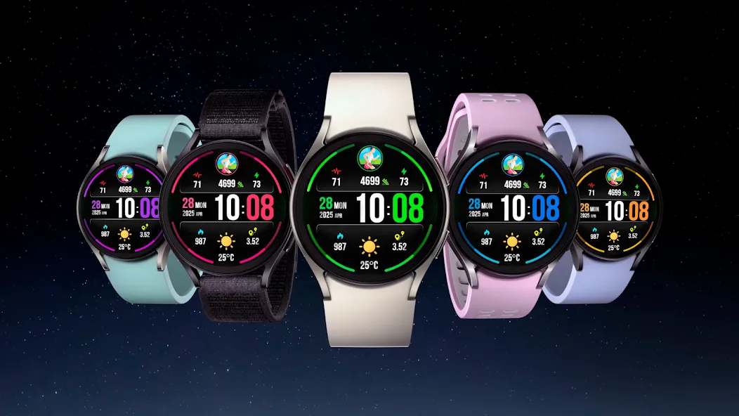Digital PulseMotion Watch Face screenshot 1