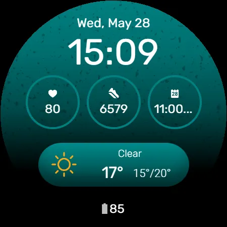 Digital Watchface D5 screenshot 22