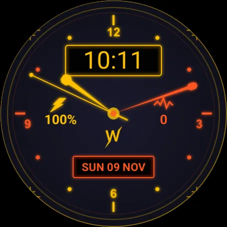 Hybrid Tech Watch Face screenshot 9