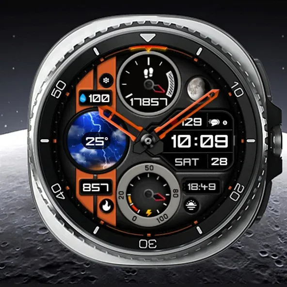 Weather Hybrid Watch Face A6 screenshot 3