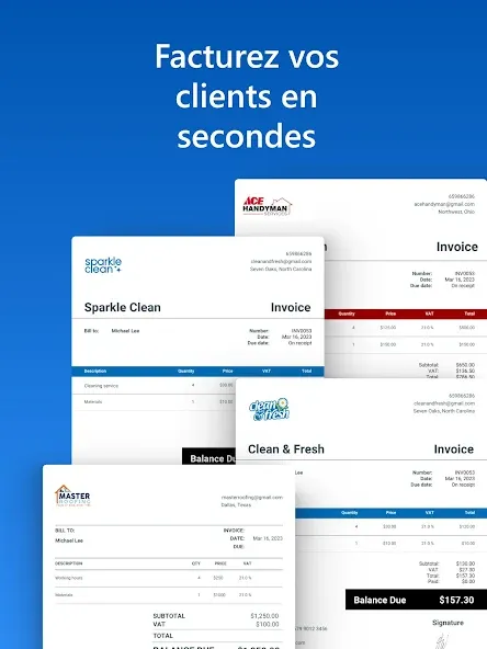 Facture et devis - Invoice Fly screenshot 8