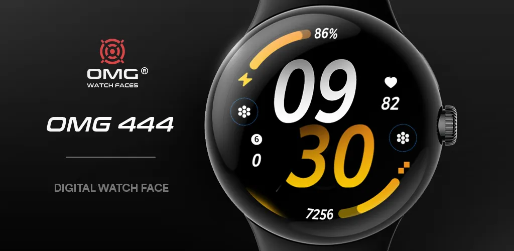 OMG 444 - Big Digital Watch screenshot 1