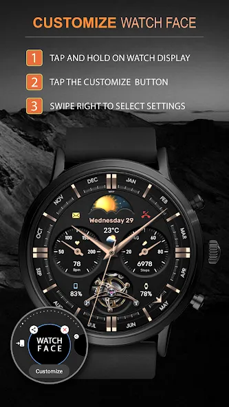 WFP 334 Business watch face screenshot 4