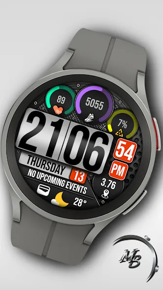 Digital Watch Face MB365 screenshot 1