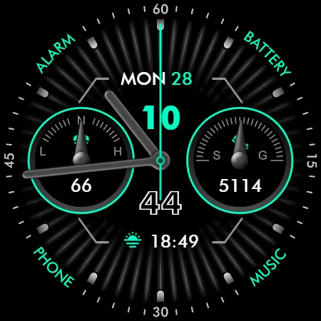 Elegant - Analog I watch face screenshot 16