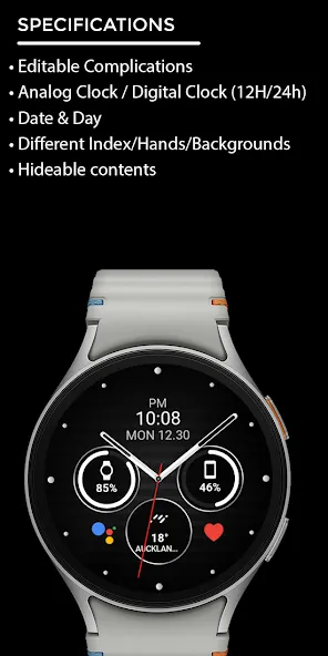 Night ver 60 - watch face screenshot 4