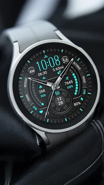 Green Blue Texture ZKin Watch screenshot 2