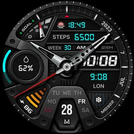 MD322 Analog watch face screenshot 9
