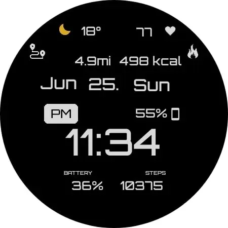 GRBL BLK Watch Face screenshot 19