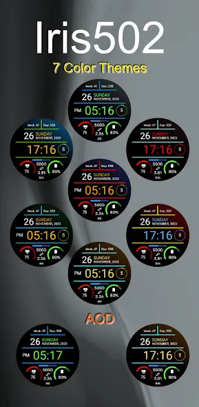 Iris502 Digital Watch Face screenshot 7