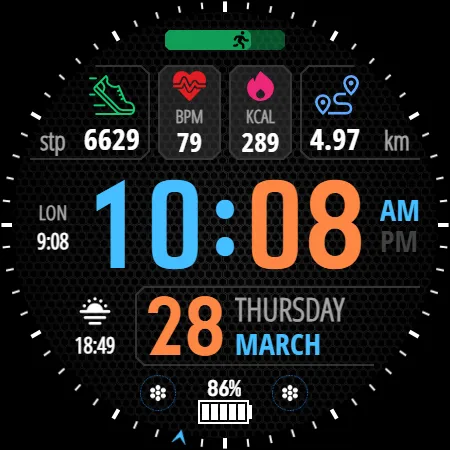 Activity Dash Watch Face screenshot 21
