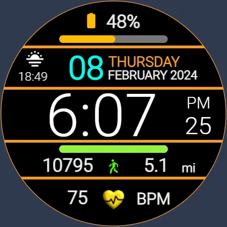 Iris509 Digital Watch Face screenshot 12