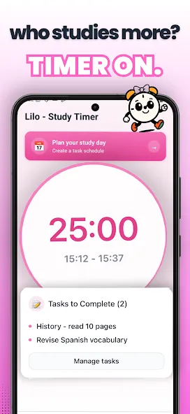 Lilo Study Timer & Challenges screenshot 1