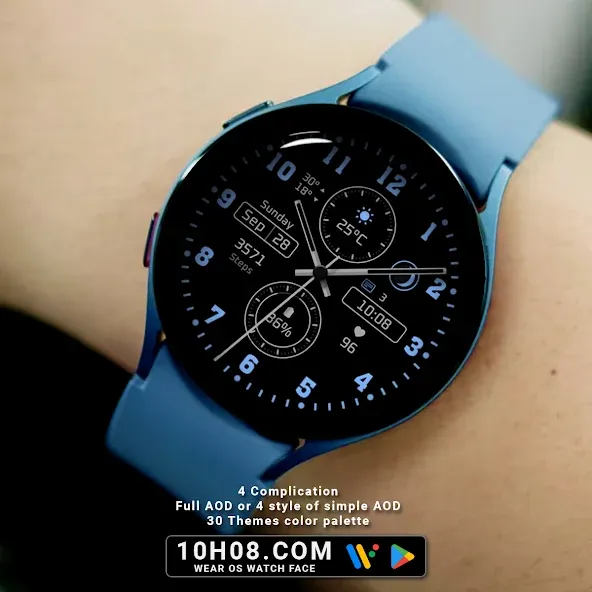 Watch face 10h08.com #76 screenshot 3