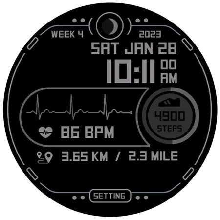Step Up 3 - Digital Watchface screenshot 12