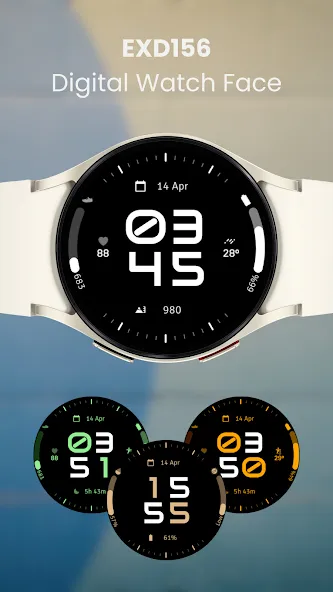 EXD156: Digital Watch Face screenshot 5