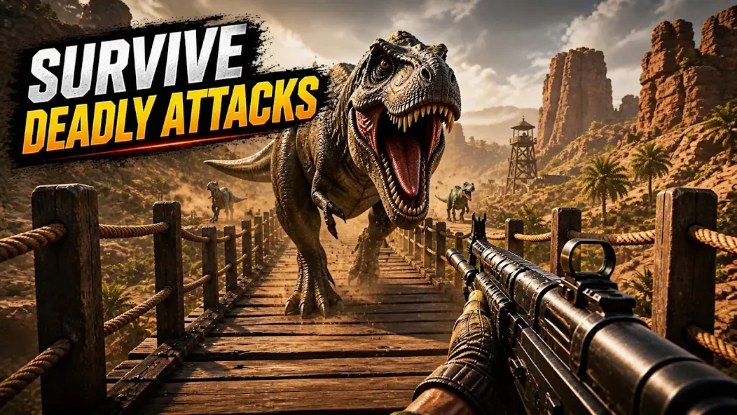 Cazador Dino: FPS Disparos screenshot 2