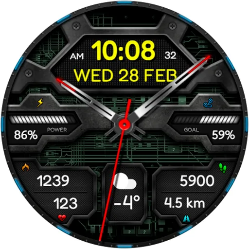 Hybrid VOLTAN URX96 Watch face screenshot 21